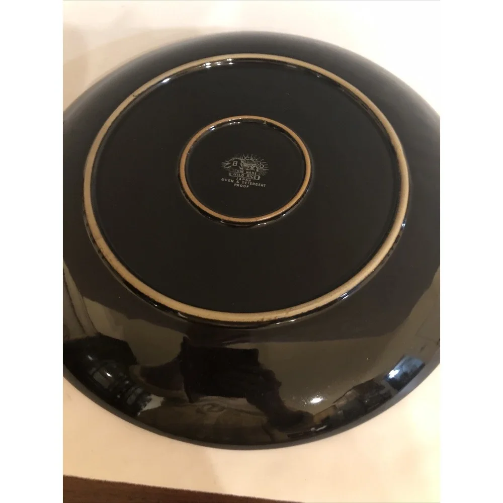 Ucagco Platter Stoneware Wild Rice Design  Made In Japan  12